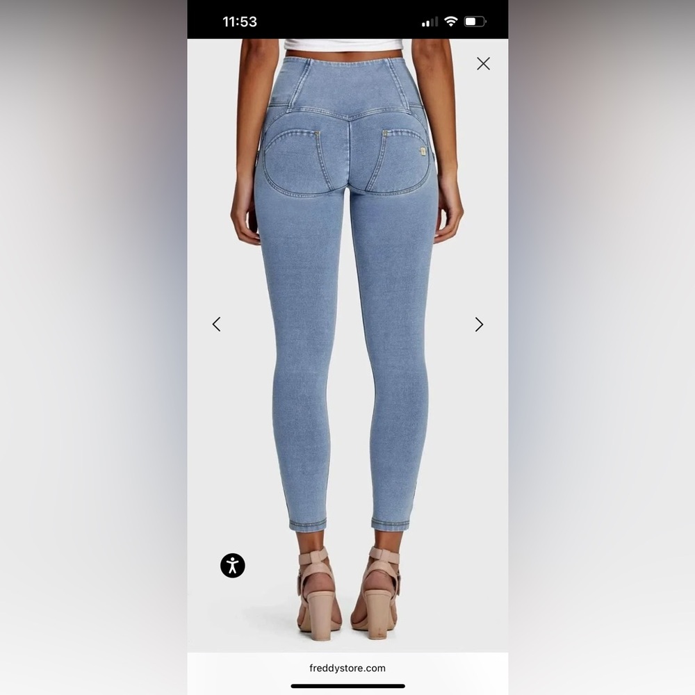 Freddy Light Blue Women's Jeggings - Slim Fit - Picture 3 of 9